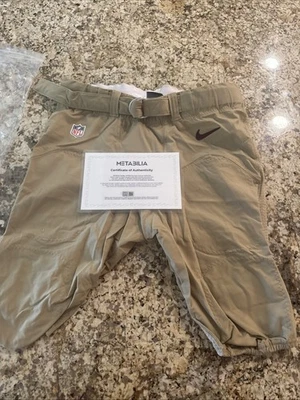 Washington Redskins game U/used pants size 42 Nike #77 gold &maroon 54belt COA - Image 1 of 4