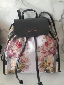 Ted Baker Naome Nylon Floral Drawstring Backpack . New Without Tags - Picture 1 of 3