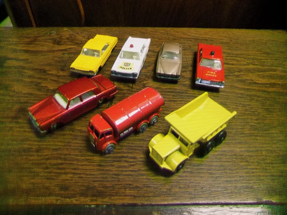 7 alte Lesney Autos Matchbox  Speicherfund - Bild 1 von 1