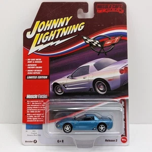 Johnny Lightning 2001 Corvette Z06 Nassau Blue Diecast 1:64 Muscle Cars Ltd Ed - Picture 1 of 14