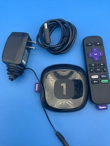 Roku 1 (3rd Generation) Media Streamer 2710RW VUDU Edition - Black - Tested - Picture 1 of 4
