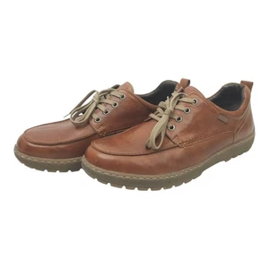 Pikolinos Brown Leather Shoe Mens EU 43 US 9 - 9.5 Casual Comfort Lace Up - Picture 1 of 17