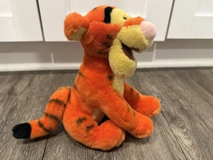 VINTAGE 8” TIGGER Plush Tiger Walt Disney World Parks Bean Bag Toy Authentic - Picture 1 of 6