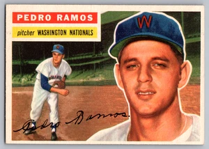 1956 TOPPS #49 PEDRO RAMOS NATIONALS ROOKIE GRAY BACK - Picture 1 of 3