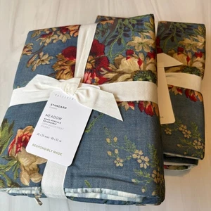 Set Of 2 New Pottery Barn MEADOW Shams STANDARD 26 x 20 Reversible - Picture 1 of 7