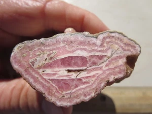 765 FACE POLISHED RHODOCHROSITE. ARGENTINA. EX CLOSED OLD TIME ROCK SHOP - Picture 1 of 3