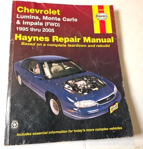 1995-2005 Chevrolet Lumina, Monte Carlo & Impala (FWD) Haynes Repair Manual 6326 - Foto 1 di 6