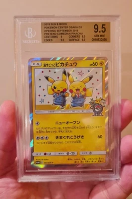 Pokemon JPN SM Promo Osaka DX Pikachu Pretend Comedian BGS 9.5 / PSA 10 GEM MINT - Image 1 of 2