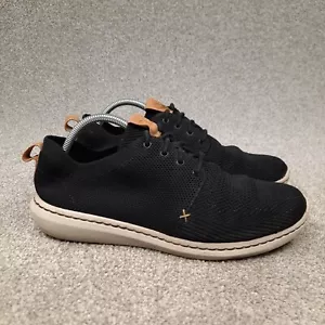 Clarks Cloud Steppers Step Urban Mix Knit Oxford Sneakers Men's Size 9 M Black - Picture 1 of 11
