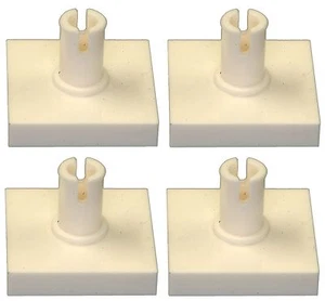 Fehlender Lego Stein 2460 weiß x 4 Fliese 2 x 2 mit Stift - Bild 1 von 2