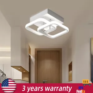 Square LED Ceiling Light Flush Mount Kitchen Bedroom Down Lighting Fixture Lamp - Picture 1 of 12