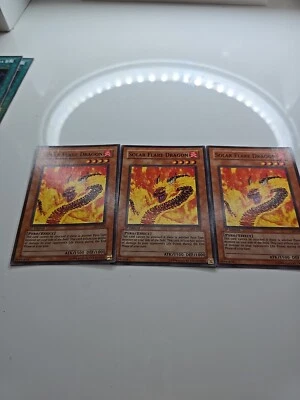 Yugioh Solar Flare Dragon AST-032 Ancient Sanctuary 1st Edition x3 Playset LP/NM - Image 1 of 4