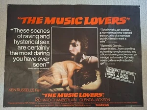 THE MUSIC LOVERS Original Film Cinema Movie Quad Poster Glenda Jackson - Picture 1 of 5