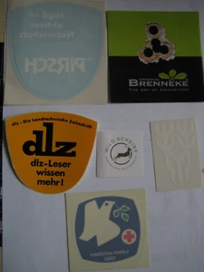 Aufkleber von PIRSCH, DLZ, BRENNEKE, Wildscheibe u.a.,- Weidwerk Jäger, Jagd - Bild 1 von 1