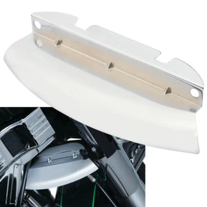 Chrome Front Fork Tree Lower Wind Deflector For Harley Touring Glide 14-21 - Picture 1 of 12