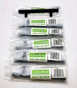 Glide-Rite 3-3/4" CC Schrankgriffe ÖL GERIEBEN BRONZE 6er Set NEU - Bild 1 von 2