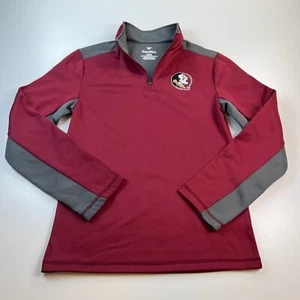 Fanatics Florida State Seminoles 1/4 Zip Pullover Sweater Adult Small Red NCAA - Picture 1 of 7