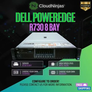 Dell PowerEdge R730 8 Bay SFF 2x Xeon E5-2699V4 DDR4 SSD H730 CTO Server - Picture 1 of 5