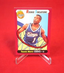 Travis Mays Rookie Sensations Fleer 1991 Basketball Card #5 - Picture 1 of 1