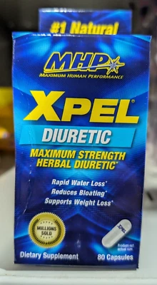 Diurético herbal MHP XPEL 80 cápsulas fuerza máxima envío gratuito Foto 1 de 4
