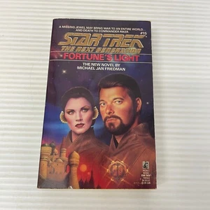 Star Trek Fortune's Light Paperback Book Michael Jan Friedman Pocket Books 1991 - Picture 1 of 13