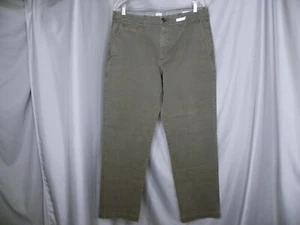 Gap Relaxed Fit Men’s Chino Stretch Pant Sz 33x32 act 33x31 1/2 Green 90s Y2K t - Picture 1 of 7
