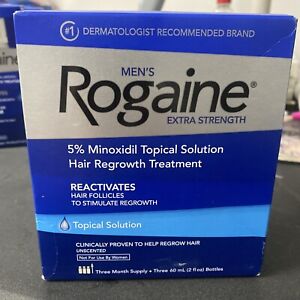 Rogaine Topical Solution Hair Regrowth 3 Month Supply 🆕