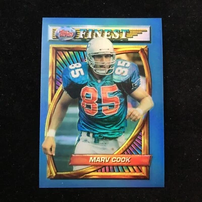 1994 Topps Finest Refractor #194 Marv Cook New England Patriots - Image 1 of 3