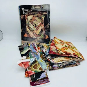 Being Koi Quilt Fabric Pieces & Pattern Quilting Asian Themed - Picture 1 of 14