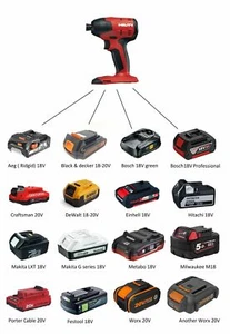 Adaptador de batería para herramientas Hilti 21,6 V (adaptadores Jad) - Imagen 1 de 14