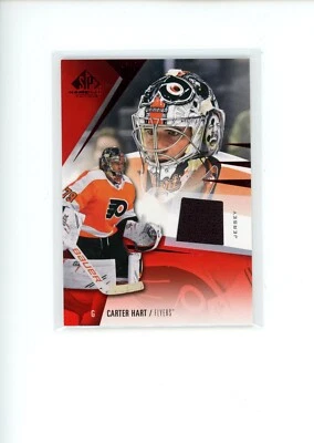 2023-24 UD SP Game Used Carter Hart #22 Game Used GU Memorabilia Jersey Relic - Image 1 of 2