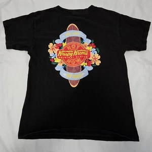 T-Shirt Krispy Kreme Donuts Kahului Maui Hawaii Essen Promo schwarz - Bild 1 von 3