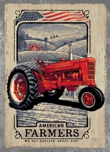 Letrero de hojalata American Farmers - Imagen 1 de 1