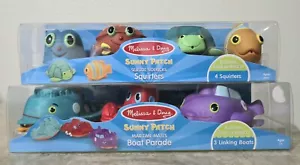 Melissa & Doug Sunny Patch Seaside Sidekicks & Boat Parade Bath Squirters NEW - Picture 1 of 5