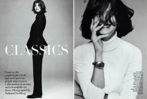 2001 Nathaniel Goldberg Trish Goff fashion 6-page MAGAZINE EDITORIAL Classics - Picture 1 of 3