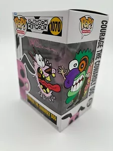 Funko Pop Vinyl Courage The Cowardly Dog Signed And Drawn By Jeff Brennan - Picture 1 of 6