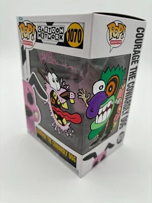 Funko Pop Vinyl Courage The Cowardly Dog Signed And Drawn By Jeff Brennan