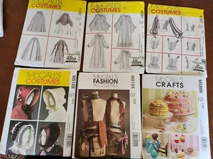 New Uncut Sewing Patterns: McCall's Womens' Vintage Archive, Costumes, Crafts - Picture 1 of 78