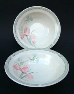 TWO Noritake Ireland Keltcraft April Sky 9192 Soup Cereal Dessert Bowls 7" VGC - Picture 1 of 15