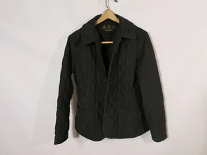 Barbour Quilted Long Sleeve Jacket Womens UK Size 12 Snap Front Black - Picture 1 of 10