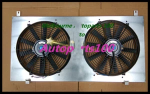 Aluminum Radiator Shroud GU PATROL Y61 + Fans for 2.8L 3.0L 4.2L 4.5L 1997-2013 - Picture 1 of 2