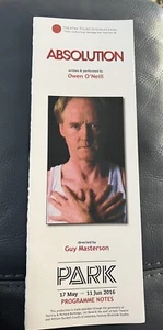 Absolution Park Theatre Programme - Picture 1 of 1