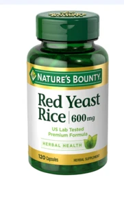 Nature’s Bounty Red Yeast Rice 600mg 120 Capsules EXP 6/27 - Picture 1 of 1