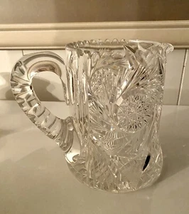 Stunning ABP HC Fry Cut Glass Tankard Pitcher Jug 6.5” 1880G - Picture 1 of 12