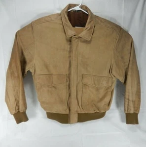 Vintage U2 WEAR ME OUT SIZE 44 Mens Distressed Bomber Motorcycle Leather Jacket - Picture 1 of 12