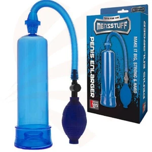 Menzstuff Pompa Ingranditore Pene Blu Aspirazione Aria Forte Erezione Dura Aiuto Sottovuoto - Foto 1 di 3