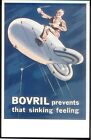 Modern BOVRIL 'Repro Advert' Postcard: Barrage Balloon -Prevents Sinking Feeling