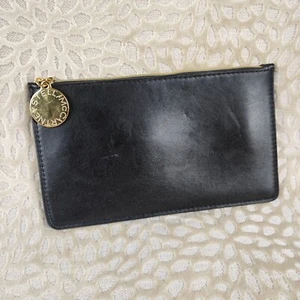Stella McCartney Womens Black Clutch Pouch Sunglasses Case Coin Purse Gold Tone - Picture 1 of 8