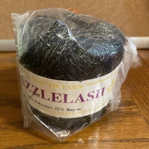 Plymouth Yarn - Dazzlelash - Black Gold Blue - 50g 220yds - Knitting Crochet - Picture 1 of 6