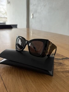 Saint Laurent SL M119 BLAZE-001 Schwarz Gold YSL LOGO Sonnenbrille - Bild 1 von 7